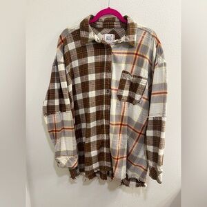 BDG Urban Outfitters Spliced Patchwork Flannel